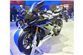 The smaller R15M has received a new carbon fibre colour scheme just like the one on the R1M.